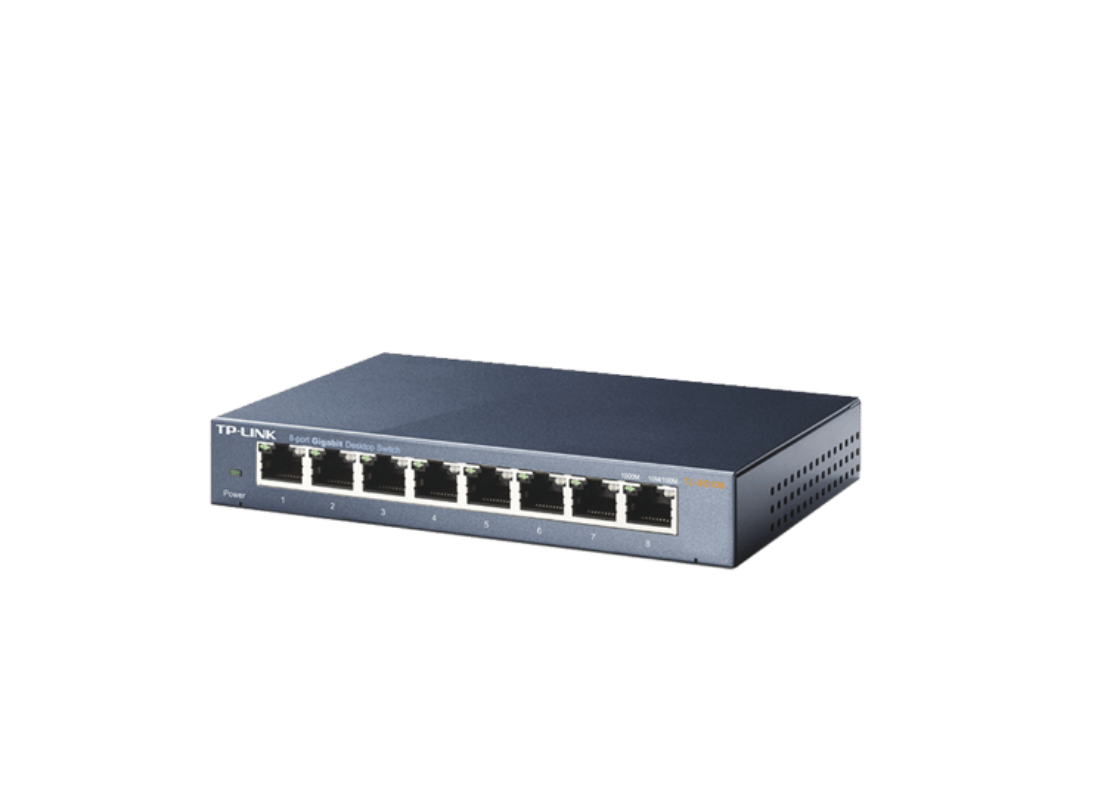 Switch Gigabit no administrable de 8 puertos 10/100/1000 Mbps