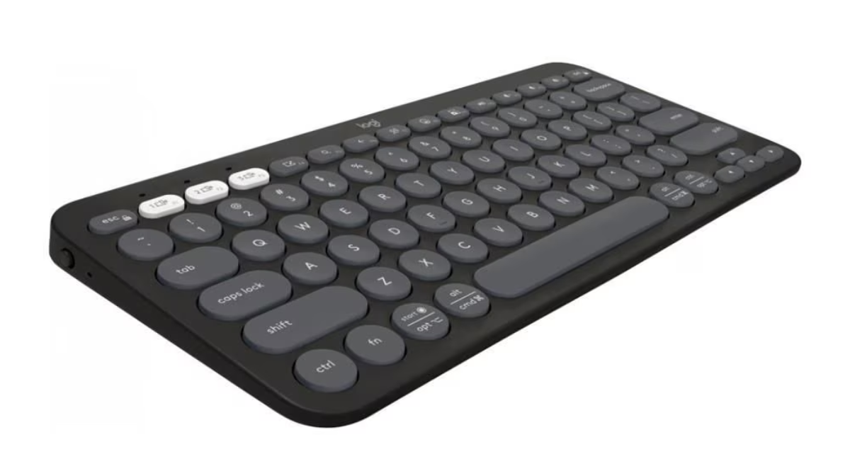 Teclado Bluetooth Logitech Pebble Keys 2 K380S Emparejamiento Multidispositivo Inalámbrico Color Grafito