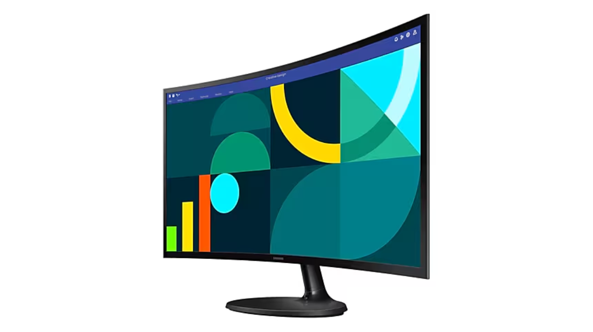 Monitor Samsung 27 Pulgadas Essential, FHD, Curvatura 1800R, 75Hz, 4ms, color Negro, LS27D360GALXZX