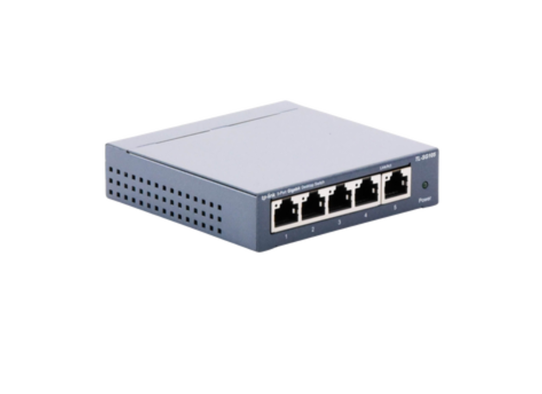 Switch Gigabit no administrable de 5 puertos 10/100/1000 Mbps