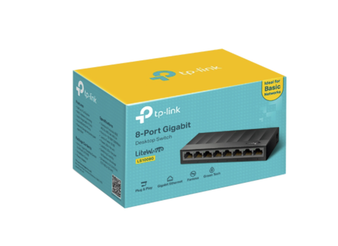 Switch para escritorio 8 puertos 10/100/1000Mbps