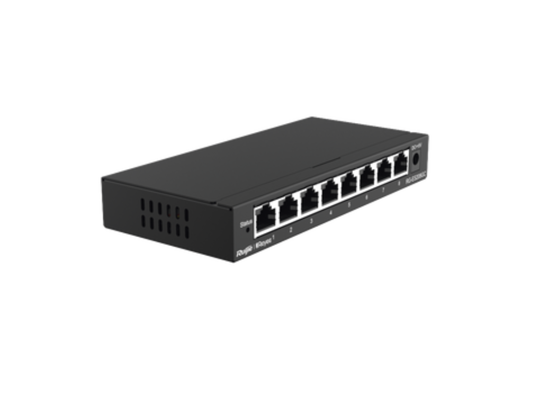 Switch Administrable con 8 puertos Gigabit, gestión gratuita desde la nube