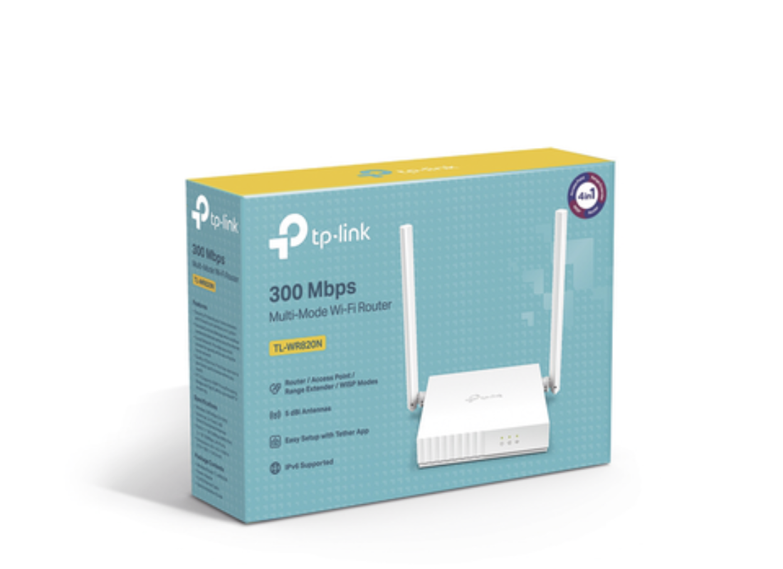 Router Inalámbrico WISP, 2.4 GHz, 300 Mbps, 2 antenas externas omnidireccional 5 dBi, 2 Puertos LAN 10/100 Mbps, 1 Puerto WAN 10/100 Mbps