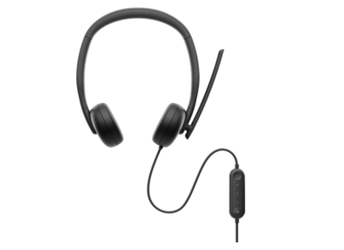 Audífonos Dell Pro Estéreo Diadema Alámbricos 2.0m Biauricular USB Windows MacOs Negro