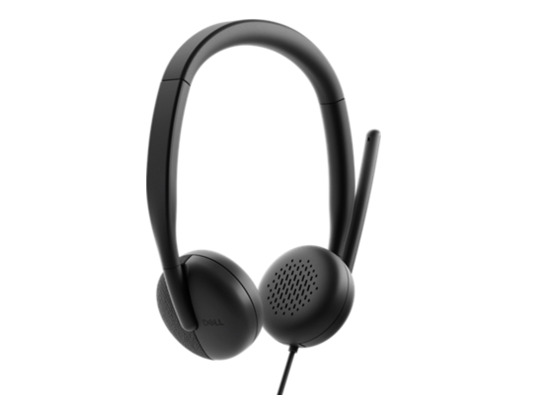 Audífonos Dell Pro Estéreo Diadema Alámbricos 2.0m Biauricular USB Windows MacOs Negro