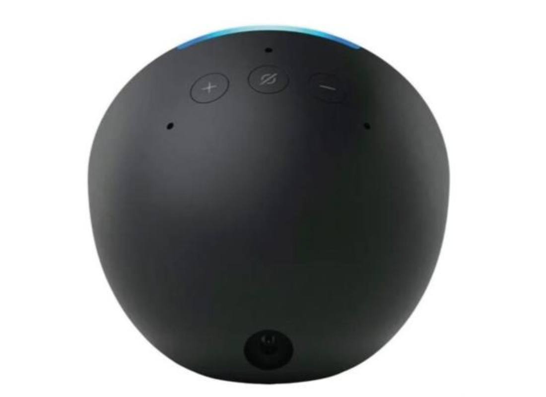 Bocina Inteligente Alexa Amazon Echo Pop Proyección Frontal de 1.95" Wi-Fi/Bluetooth Color Gris Carbón