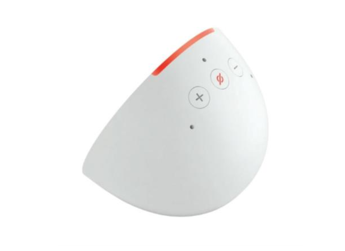 Bocina Inteligente Alexa Amazon Echo Pop Proyección Frontal de 1.95" Wi-Fi/Bluetooth Color Blanco Glaciar