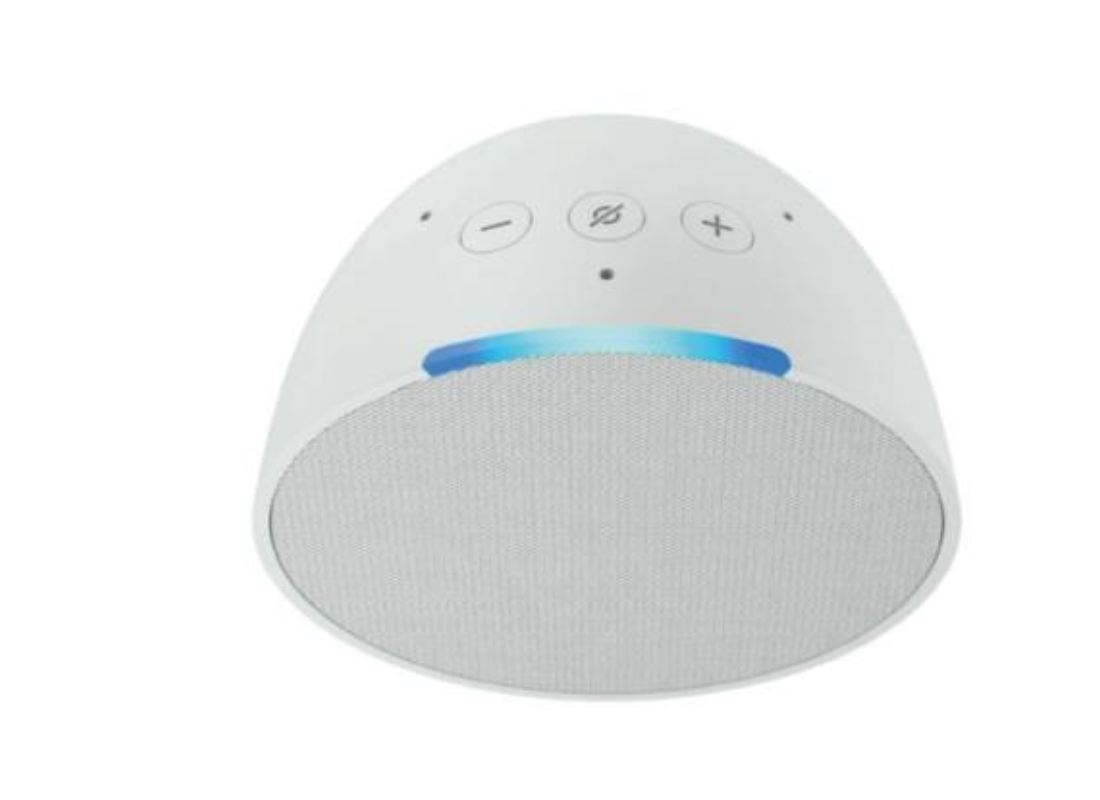 Bocina Inteligente Alexa Amazon Echo Pop Proyección Frontal de 1.95" Wi-Fi/Bluetooth Color Blanco Glaciar