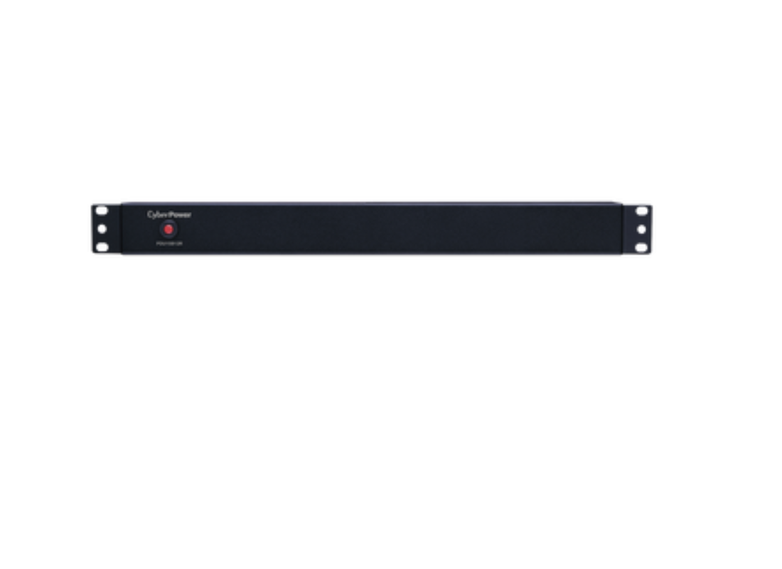 PDU Básico Para Distribución de Energía, Con 12 Tomas NEMA 5-15R Traseras, 1UR, 15 Amp, 120 Vca