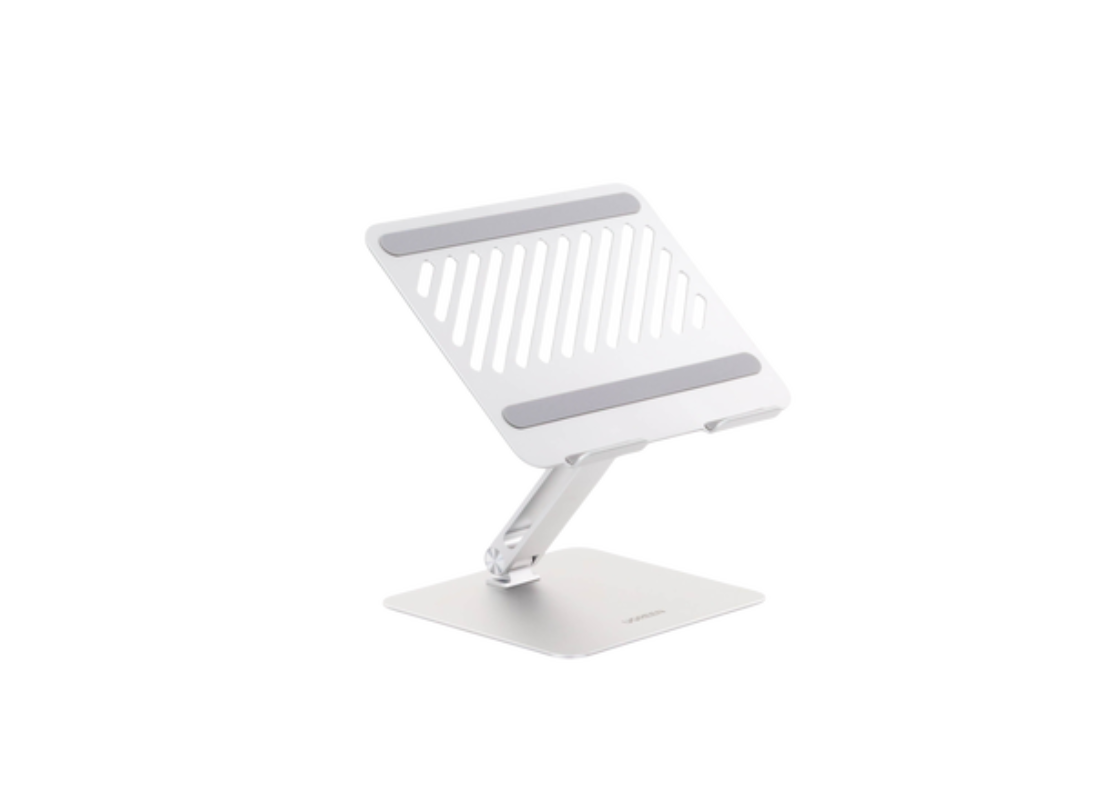 Soporte de Aluminio para Laptop | Ajustable 180° | Soporta Laptops de 10 a 17.3''| Capacidad de Carga 5Kg | Excelente Estabilidad | Diseño Para Alta Disipación de Calor | Altura y Angulo Ajustable | Plegable y Portátil.