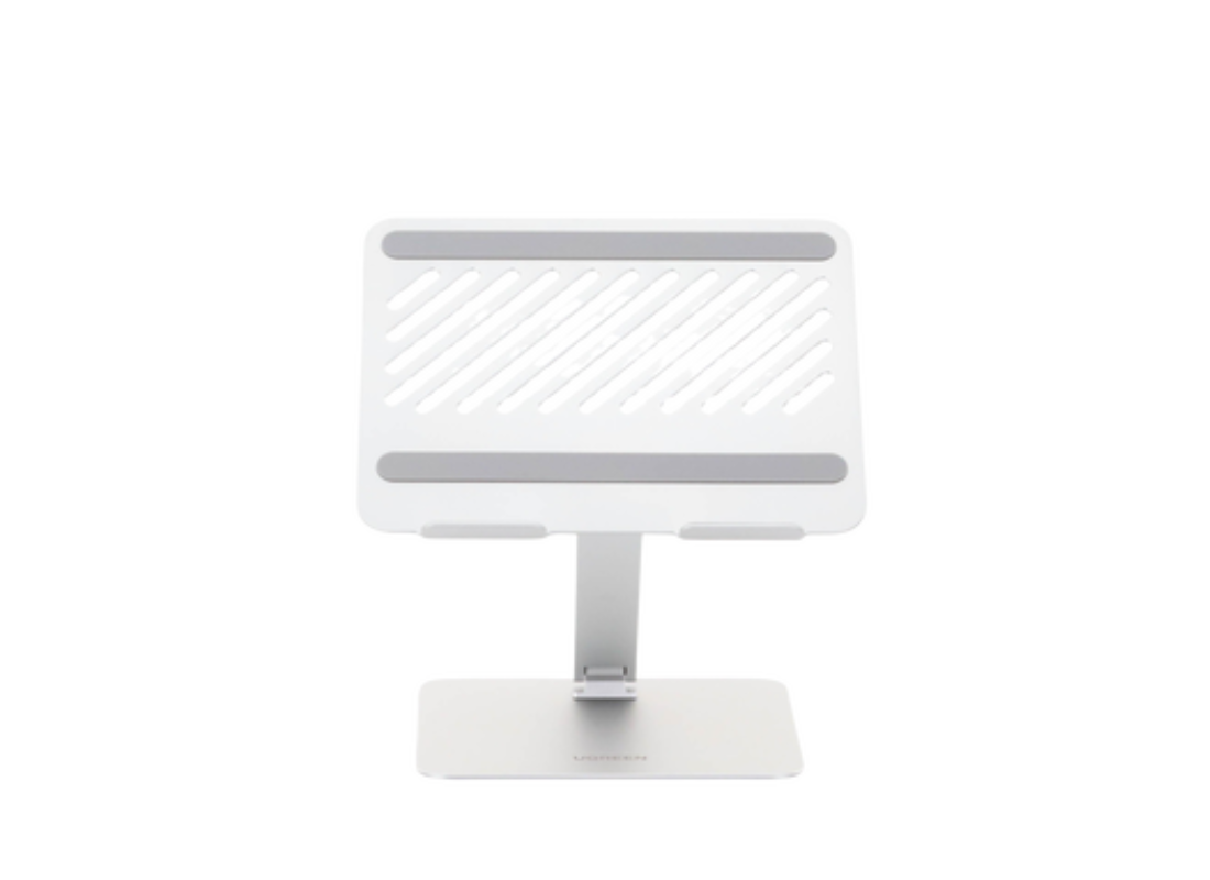 Soporte de Aluminio para Laptop | Ajustable 180° | Soporta Laptops de 10 a 17.3''| Capacidad de Carga 5Kg | Excelente Estabilidad | Diseño Para Alta Disipación de Calor | Altura y Angulo Ajustable | Plegable y Portátil.