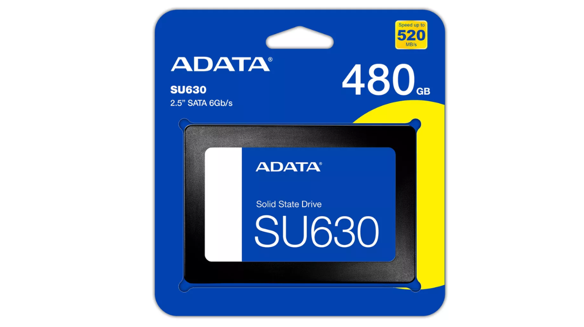 Unidad de Estado Sólido ADATA SU630 SATAIII, 480GB. N.P. ASU630SS-480GQ-R