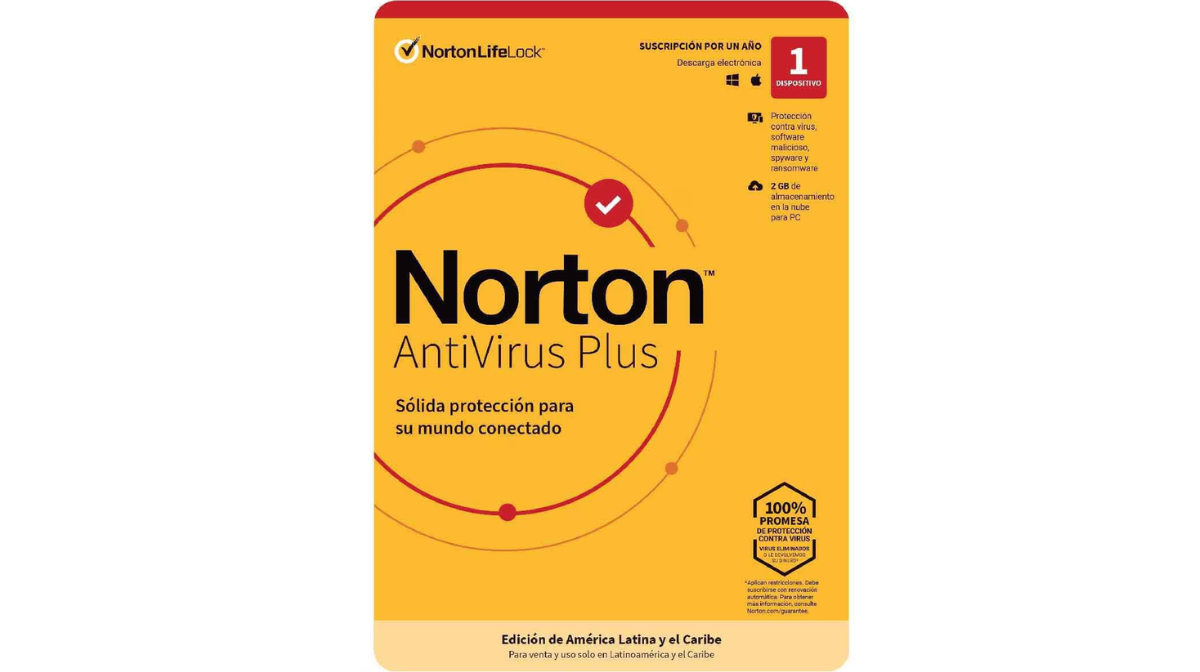 Anti Virus Norton Plus 1 Dispositivo 2 Años ESD