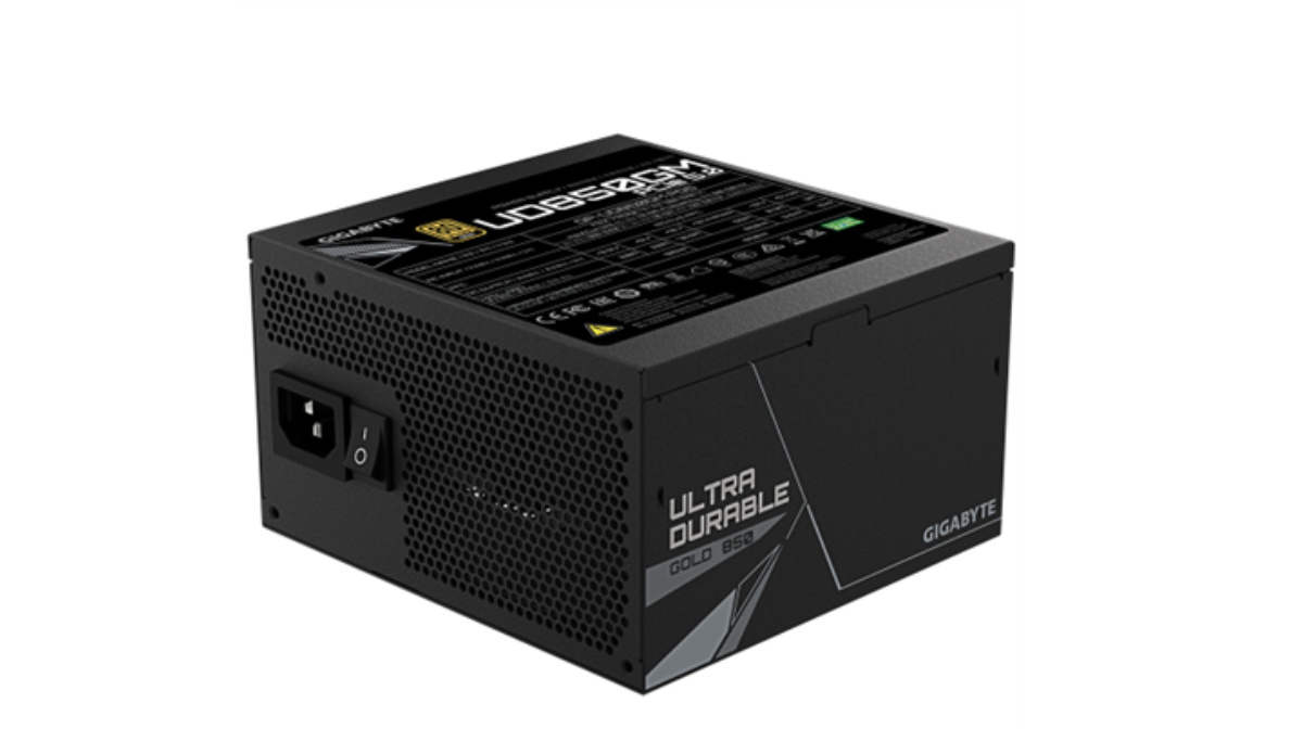 Fuente de Poder Gigabyte (D90)GP-UD850GM PG5 850W ATX 12V 80 Plus Gold Modular PCIe 5.0 20+4 pin Fan 120mm Negro
