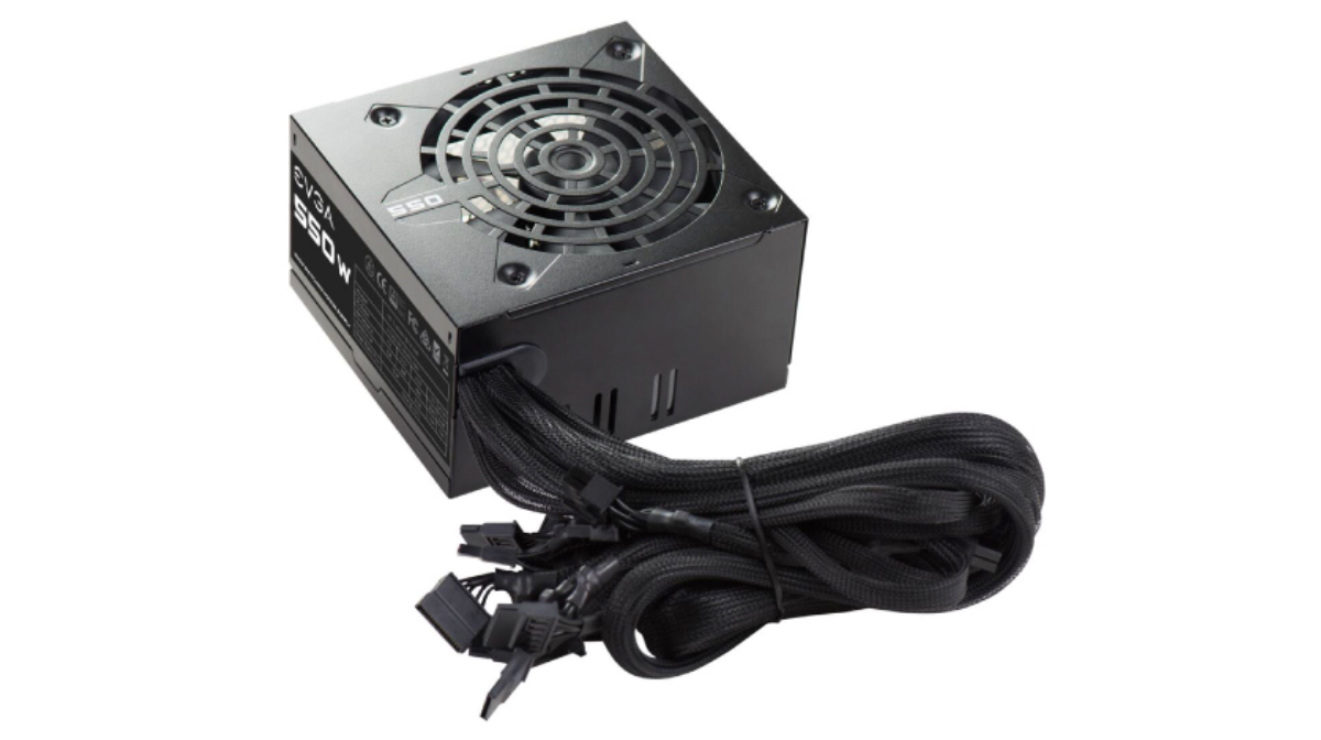 Fuente de Poder EVGA 550W ATX 12V 24 pin Fan 120mm Negro