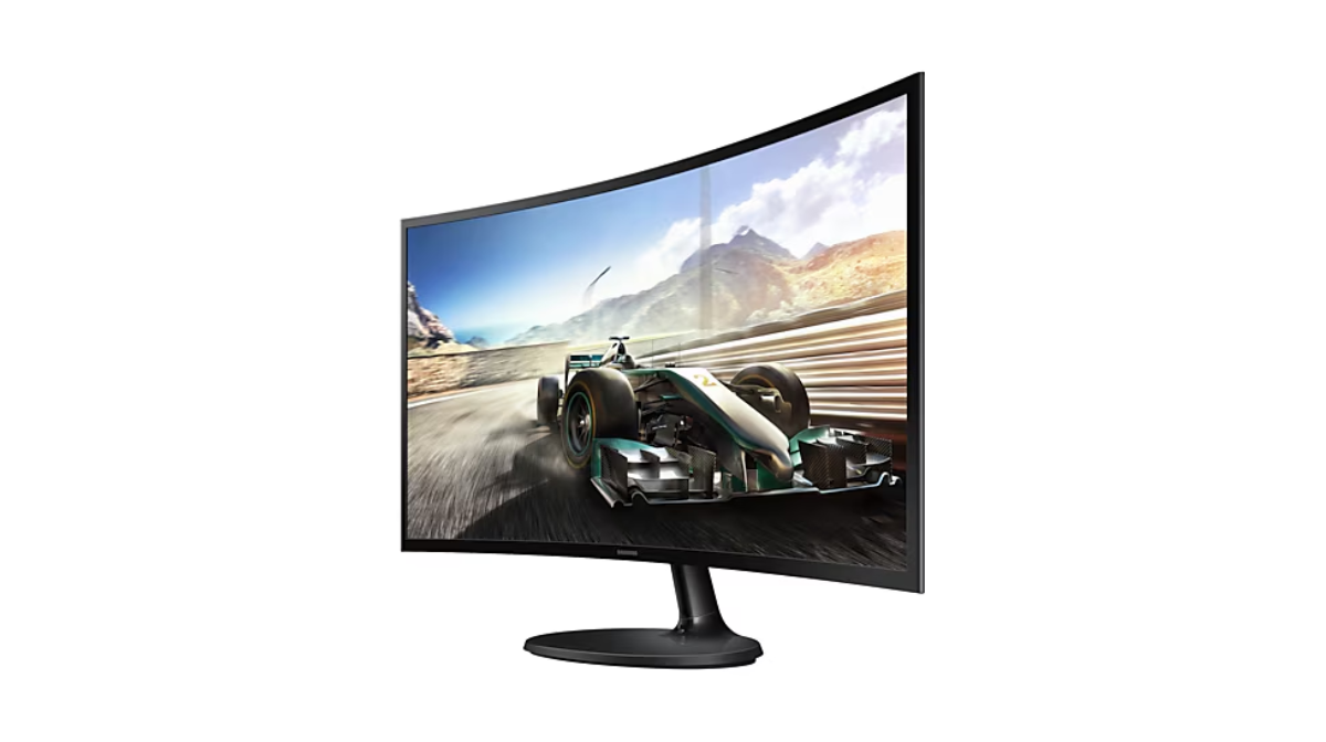 Monitor Samsung 27 Pulgadas Essential, FHD, Curvatura 1800R, 75Hz, 4ms, color Negro, LS27D360GALXZX