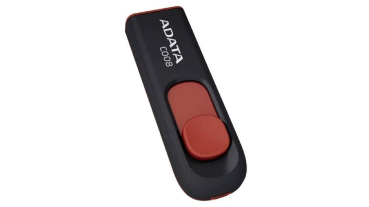 Memoria USB Adata C008 64 GB Color Negro-Rojo