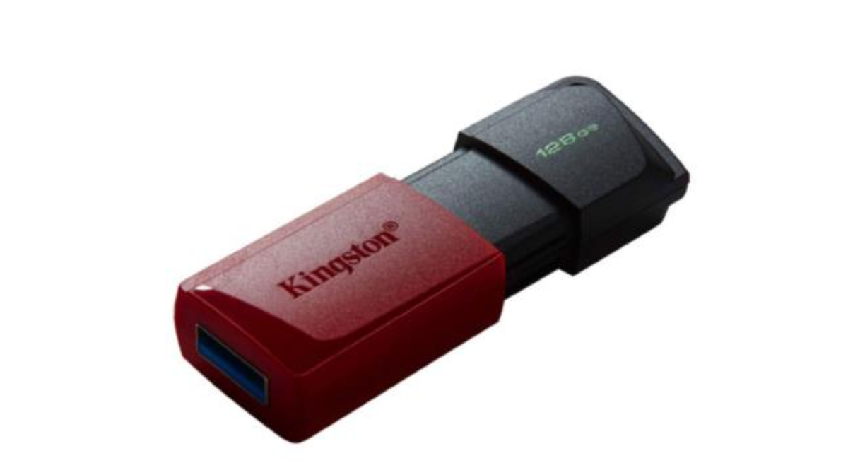 Memoria USB Kingston DataTraveler Exodia M 128GB USB 3.2 Gen1 Color Negro-Rojo