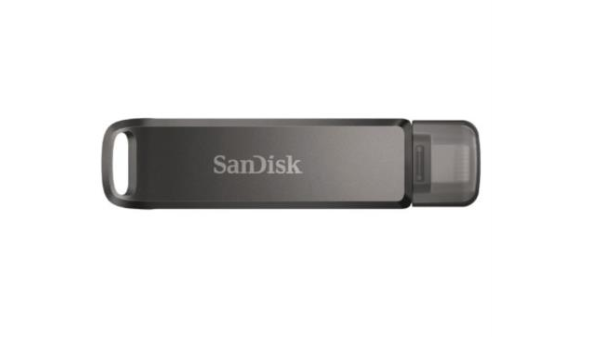 Memoria USB SanDisk iXpand Flash Drive Luxe 64GB USB-C 3.1 Gen 1 Color Negro para iPhone y iPad SDIX70N-064G-GN6NN