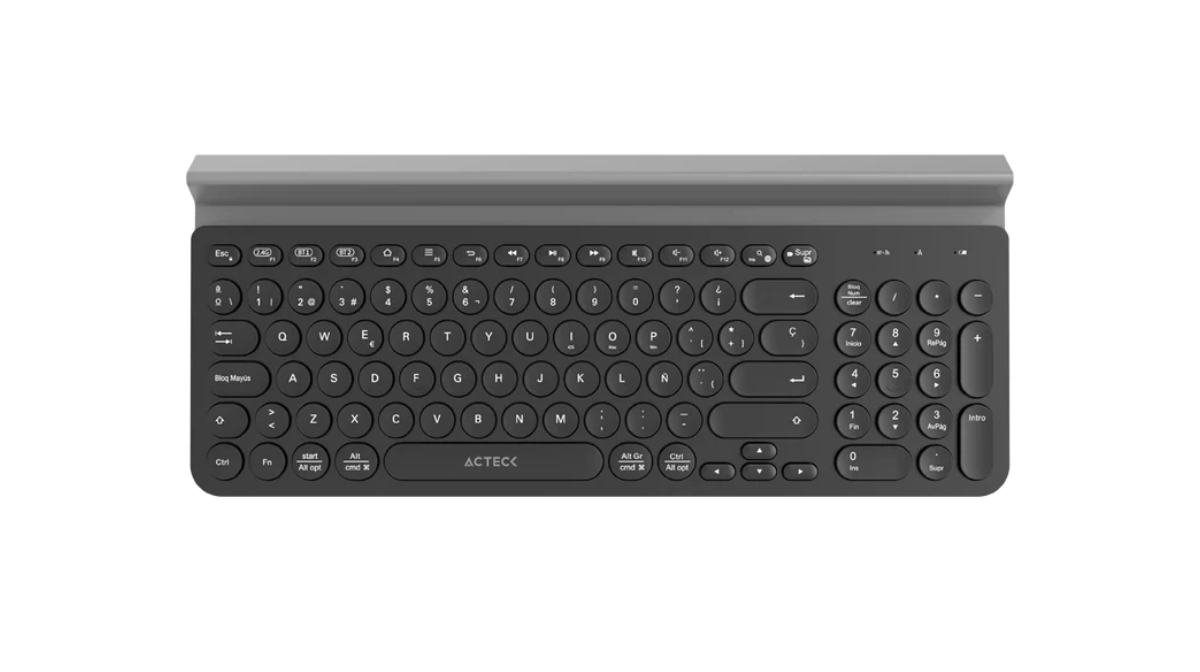 Teclado Multidispositivo | Inspire Comp TI695 | 2.4Ghz + 3 Modos BT Soporte para Dispositivo + 2xBats AAA Incluídas | Elite Series | Negro