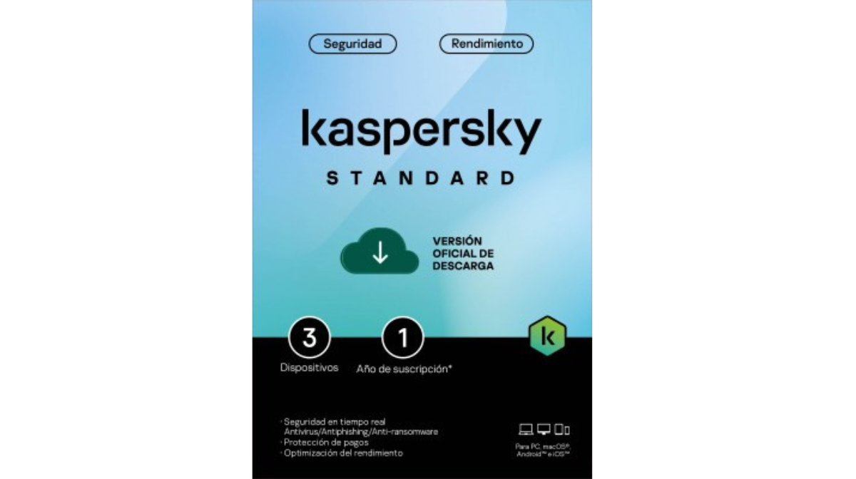 Kaspersky Standard 3 Dispositivos 1 Año (Anti-virus)